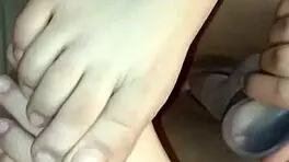 latina babe tries assfucking with toys on her tight ass