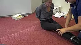 i-i'm teen violet haze as real estate agent in bondage