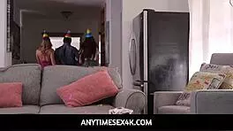 I feel so thrilled as this teen 18+ gets freeused wildly by friends on her special birthday