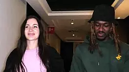 Petite Babe Rides Huge BBC Cumshot