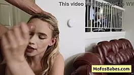 Horny Teen Slut Enjoys Nasty Facial Cumshots