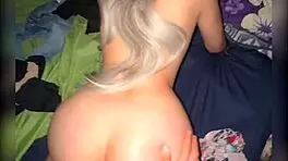 That amazing ass on this innocent petite Mexican college girl can't be ignored in homemade video