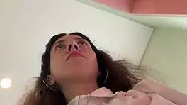 Friend Cums On Face In Cafe For Sperm Food.