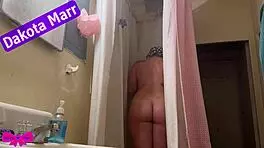 Lick my hairy bush, dakota begs in shower