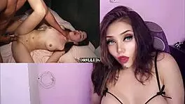 feeling so horny, the inexperienced latina teen with big tits gets her tight pussy creampied for the first time without mercy.