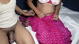 desi wife gets intense fucking and deepthroat blowjob from mother-in-law in quickie