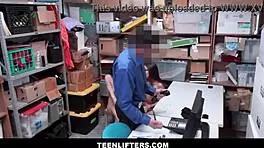 Teenlifters - Fucked These Two Teen 18+ Shoplifters In My Office After Making Deal For No Cops - Arielle Faye Jasmine Grey