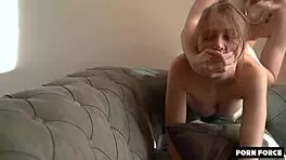 the busty petite girl enjoys rough sex, getting fucked in missionary, riding, and doggystyle with cum on her belly