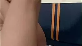 Hey, watch this hot girl stroke her pussy while dancing 😍