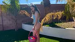 alaina taylor, why does this sexy pawg take huge cock in easter bunny cosplay riding?