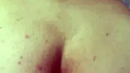 Young Wife Lets Friend Cum on Belly Quickly