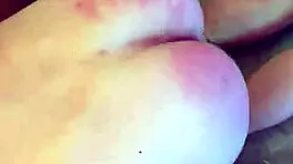 She loves feet and gets spanked for it