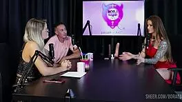 Compilation features Tati Weg in Bora Cast with Bruna Carlos in sheer red lingerie scenes