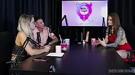 Compilation features Tati Weg in Bora Cast with Bruna Carlos in sheer red lingerie scenes