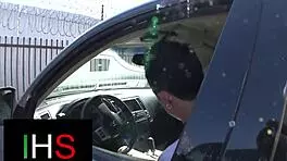 gorgeous brunette girl with beautiful tits fucks a huge cock