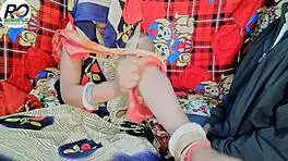 Desi bhabhi massages brother-in-law and feeds milk