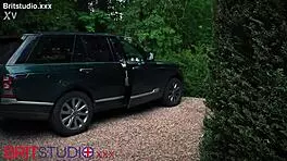 british nurse gives patient oily handjob with big tits in lingerie