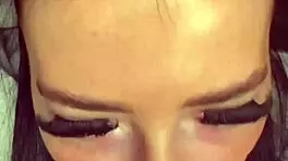 horny british brunette coed girlfriend experience on webcam