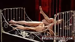 young blonde teen 18+ masturbates on cam, bound in bondage, what does she do next?