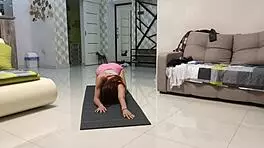 Angie elif hot small 18+ tits brunette love play pussy after yoga