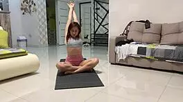 Angie elif hot small 18+ tits brunette love play pussy after yoga