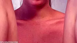 Cute russian babe virgin masturbates in blonde first casting