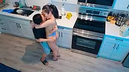 18not20 unexpected morning sex in the kitchen