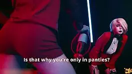 hazbin hotel alastor bends over charlie for deepthroat and fills her throat with cum