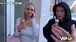 hey, this young czech beauty is cheating on her bf right in front of him! 😏