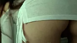 Beautiful babe shows off with lube.