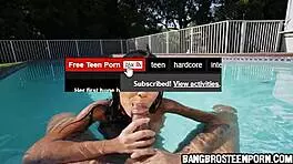 Sexy latina teen sucks and fucks BBC! 😍