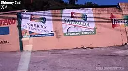 18yo latina teen gives public blowjob outside on the front lawn in broad daylight, big ass and monster cock