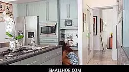 tiny asian beauty plays hide and seek