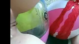 Sophie wears jeans and miniskirt while on webcam.