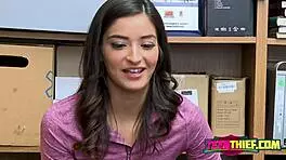 Emily Regrets Stealing While Being Banged By Horny Officers Big Cock