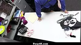 thieving teen stepsisters april olsen and cierra bell forced to fuck officer