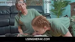 Military Teens Callie Black And Dani Blu Feel Intense Pleasure In Free Use Camp