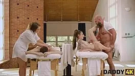 teen czech girl gets assfucked by daddy uncle in old young shaved pussy sex 😏 spicy fun for two!