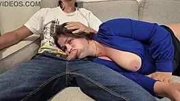 Stepmom before and after stepson fed stepmom with facial and blowjob 😏