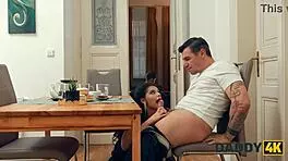 Czech Babe Cheats With Old Cock In Next Room