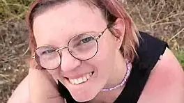 i gave a petite blowjob exhib in nature during my cyprus trip, it was so sexy with milf couple