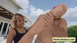 Luna Luxe Reveals Her Butt By The Pool