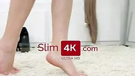 stasia si welcomes huge cock into her shaved cunt