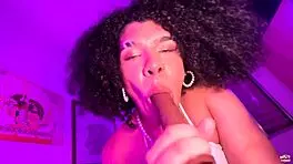 Thick chubby babe teases solo with sexy ass and pussy before crossdressing trans action! Thick chubby babe leaves it wide for monster cock to pound!