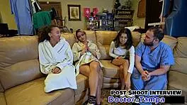 Dr Tampa selects nurse Aria Nicole first for pussy play