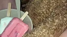 Arabic Babe Uses Food In Pussy For Fetish Orgasm