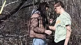 Caught my friend fucking my father-in-law's teen in the forest