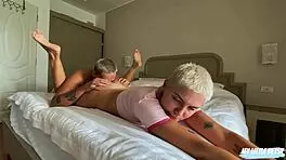 My day starts with eating my stepdaughter's sweet pussy and ass 😋 - she loves it!