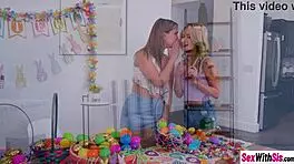 emma rosie and maria kazi, 'let's have easter fun with big cocks'