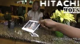 rina arem waits in the car and masturbates with her hitachi wand